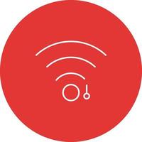 icono de vector de signo wifi único