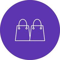 Unique Shopping Bags Vector Icon