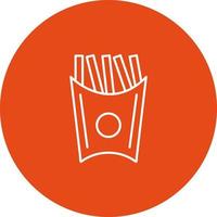 Unique French Fries Vector Icon