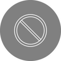 icono de vector prohibido