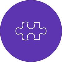 Unique Puzzle Piece Vector Icon