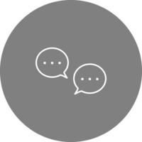 Unique Conversation Bubbles Vector Icon