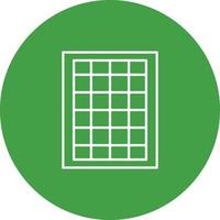 Table of Rates Vector Icon