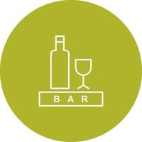 Unique Bar Sign Vector Icon