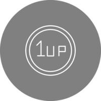 Unique 1UP Vector Icon