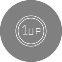 Unique 1UP Vector Icon