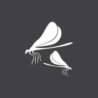 Dragonfly illustration icon vector