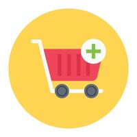 add cart vector illustration on a background.Premium quality symbols.vector icons for concept and graphic design.