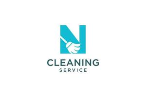 Letter N for cleaning clean service Maintenance for car detailing, homes logo icon vector template.