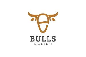 Letter E logo, Bull logo,head bull logo, monogram Logo Design Template Element vector