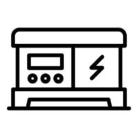 Petrol generator icon outline vector. Gas machine vector