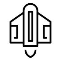 Courage jetpack icon outline vector. Skill boost vector