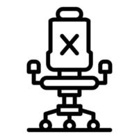 Gamer chair icon outline vector. Sport electronic vector