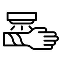 Skin hand treatment icon outline vector. Clinic health vector