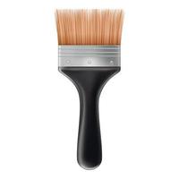 Big brush icon, realistic style vector