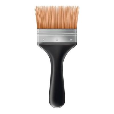 Big brush icon, realistic style