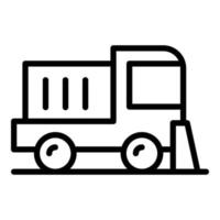 Car sweeper icon outline vector. Street road vector