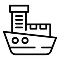 Casablanca ship icon outline vector. Morocco travel vector