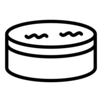 Round candle icon outline vector. Class apron vector
