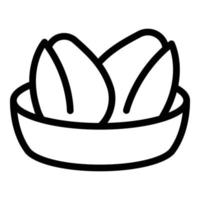 Hot food box icon outline vector. Chicken nugget vector