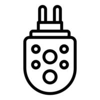 Control pest gel plug icon outline vector. Bite insect vector