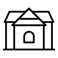 Montenegro house icon outline vector. Map tour vector