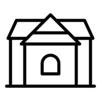 Montenegro house icon outline vector. Map tour vector