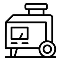 Industry generator icon outline vector. Power engine vector