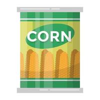 Corn Seed Tin vector