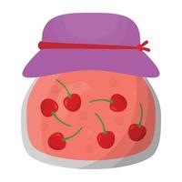 Trendy Cherry Jar vector