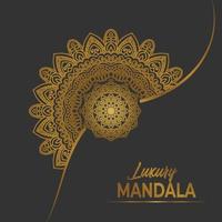 luxury ornamental mandala design background vector