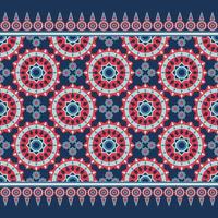 patrón de mandalas aztecas nativos étnicos geométricos diseño tradicional oriental sin fisuras para tela, cortina, fondo, alfombra, papel pintado, ropa, envoltura, batik, textil vector