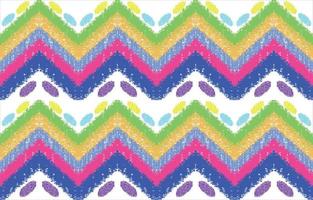 Ikat seamless pattern zigzag line background. ethnic oriental traditional style. Design for clothing, fabric, wrapping, batik, carpet, wallpaper. Abstract zigzag print color vector illustration.