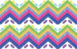 Fondo de línea en zigzag de patrones sin fisuras de ikat. estilo tradicional oriental étnico. diseño para ropa, tela, envoltura, batik, alfombra, papel pintado. Ilustración de vector de color de impresión en zigzag abstracto.