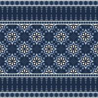 Geometric ethnic native floral pattern seamless oriental traditional Design for fabric, curtain, background, carpet, wallpaper, clothing, wrapping, batik, textile vector