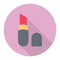 Ilustración de vector de lápiz labial en un fondo. Símbolos de calidad premium. Iconos vectoriales para concepto y diseño gráfico.