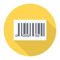 barcode vector illustration on a background.Premium quality symbols.vector icons for concept and graphic design.