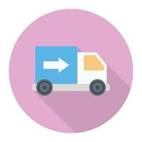 delivery truck vector illustration on a background.Premium quality symbols.vector icons for concept and graphic design.