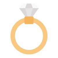 ilustración de vector de anillo de diamante en un fondo. símbolos de calidad premium. iconos vectoriales para concepto y diseño gráfico.