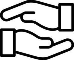 Hands Helping Vector Icon Design