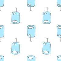 Seamless pattern with ice cream. Vector illustration.