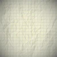 Old dented notebook paper with place for your text. Vector illustration