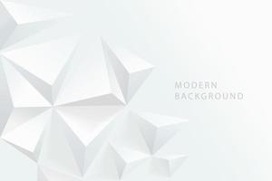 Modern vector polygon abstract background. White polygonal geometric triangle background. 3d paper background.