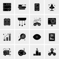 16 Universal Business Icons Vector Creative Icon Illustration to use in web and Mobile Related project