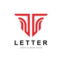 logotipo de letra t, vector de estilo de letra moderno, diseño adecuado para marcas de productos con letra t