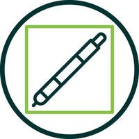 Pen Square Vector Icon Design