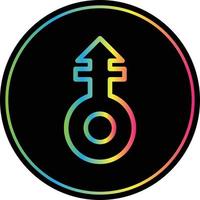 Mars Stroke V Vector Icon Design