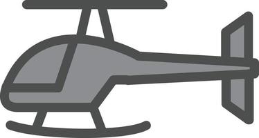 Helicopter Vector Icon Design