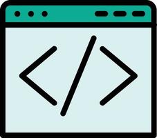 Code Vector Icon Design