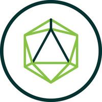 Dice D20 Vector Icon Design